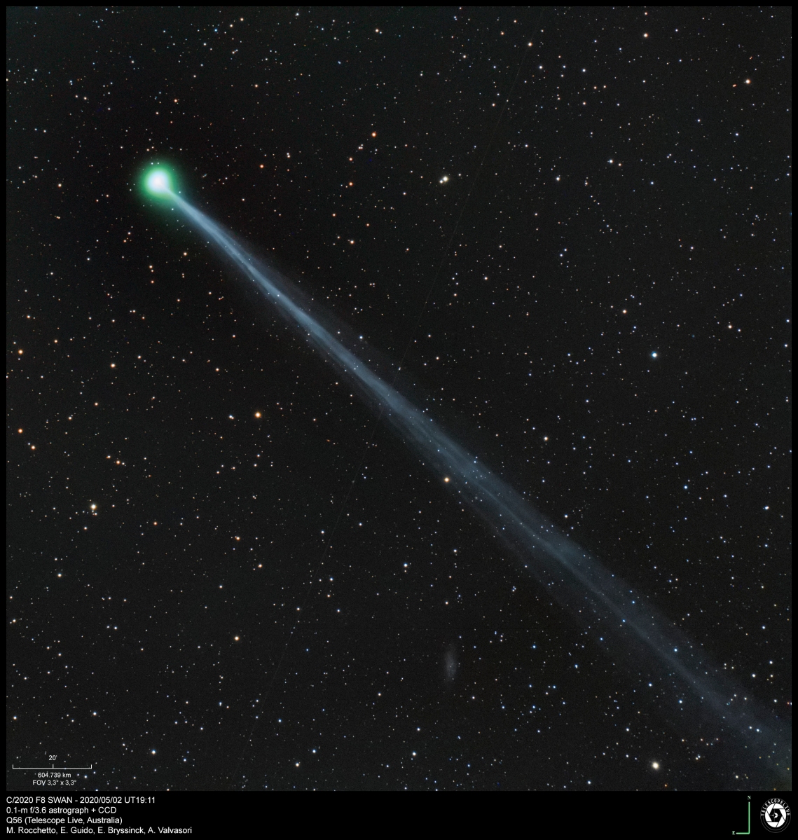 A Naked Eye Outburst From Comet Swan